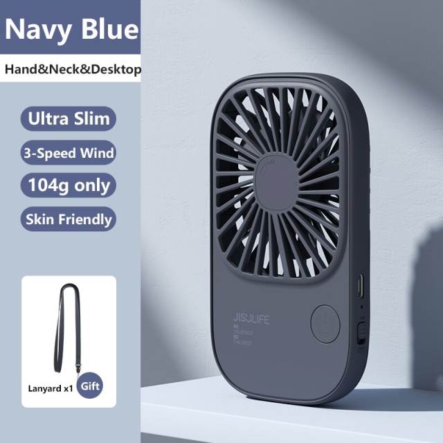 JISULIFE Mini Handheld Fan Small Fans Portable with Bracket USB Rechargeable Desk Fan Makeup Eyelash Fan Send Lanyard