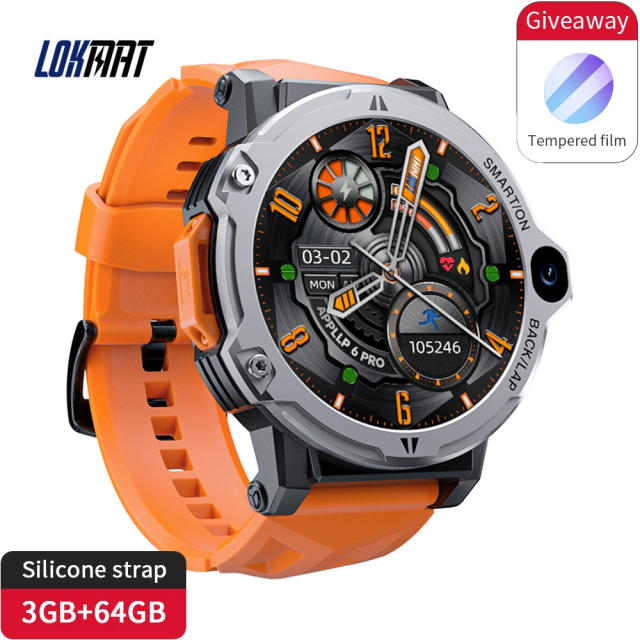 2023 NEW LOKMAT APPLLP 6 Pro Smart Watch 3G+64G Dual Camera Face Recognition GPS