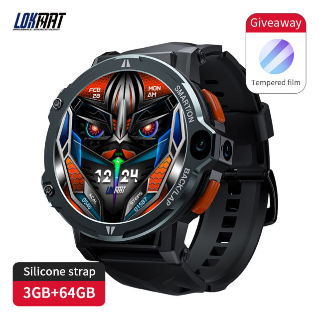 2023 NEW LOKMAT APPLLP 6 Pro Smart Watch 3G+64G Dual Camera Face Recognition GPS