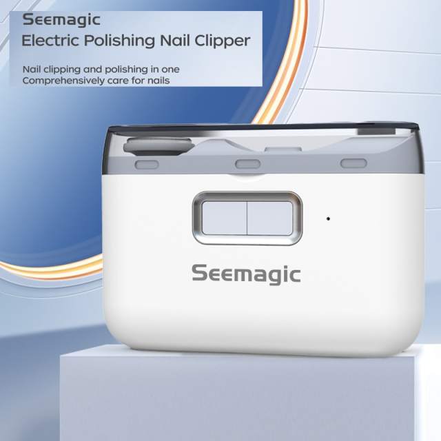 Youpin Seemagic 2in1 Electric Polishing Automatic Nail Clippers with Light Trimmer Nail Cutter
