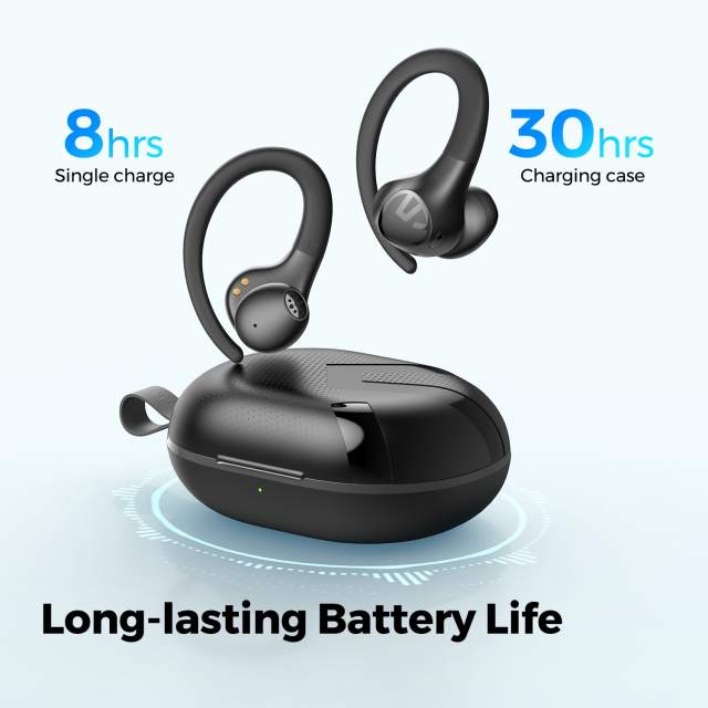 SoundPEATS Wings 2 Bluetooth 5.3 Wireless Earbuds Waterproof Sports Over-Ear Hooks Earphones