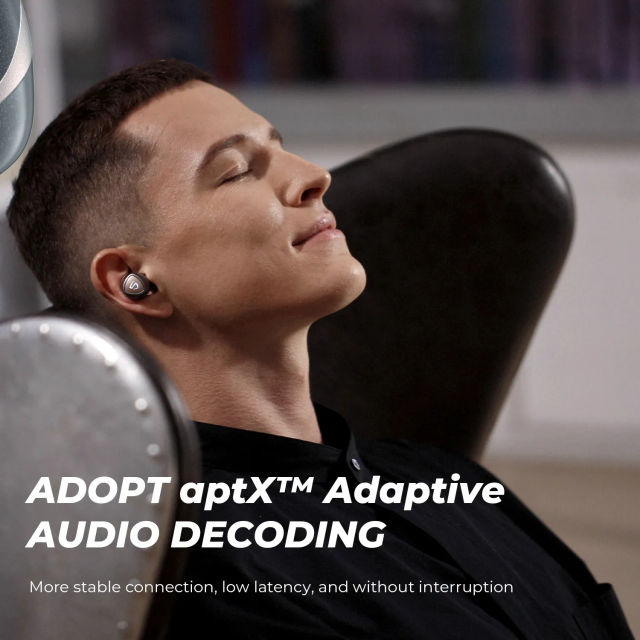 SOUNDPEATS Sonic Pro Wireless Earbuds QCC3040 APTX-adaptive Bluetooth 5.2 Earphone