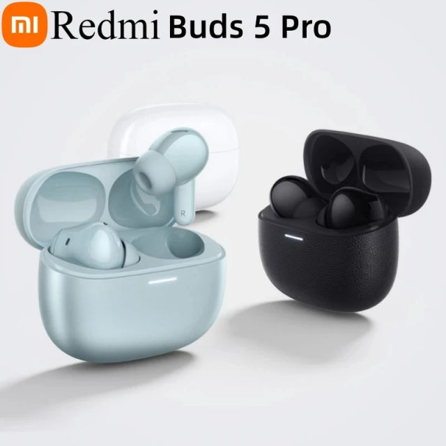 New Xiaomi Redmi Buds 5 Pro Bluetooth Earphone TWS True Wireless Earbuds 52dB Noise Cancelling