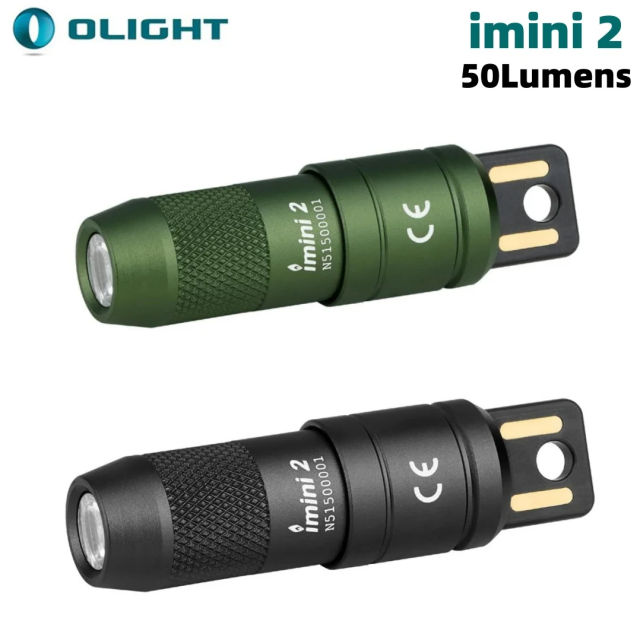 Olight imini 2 EDC Flashlight Rechargeable Keychain Torch Mini Lamp 50 Lumens