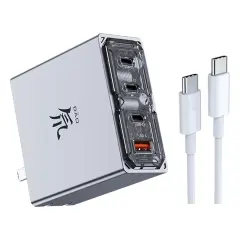 New Nubia 100W 4 Ports GaN Wall Charger + USB-C Cable For Nubia Z50S Pro iPhone 15