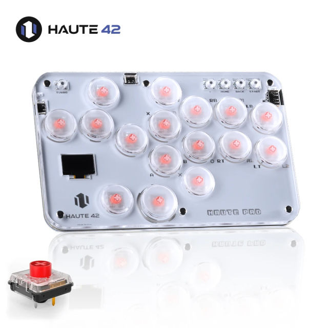 Haute42 Arcade Hitbox Controller Fight Stick PC Joystick Hitbox Controller Keyboard For Ps4 / Switch/Steam Arcade Fighting PC