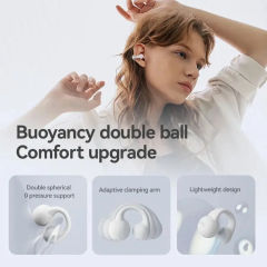 New Sanag S2 Pro AI Smart Screen Bluetooth Earphone Ear Clip Headset Wireless Open Ear TWS Sports Headphones Hifi Sound Earclip Earbuds