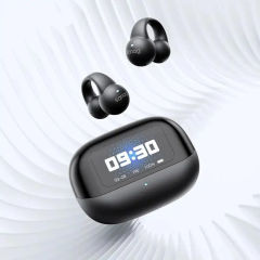 New Sanag S2 Pro AI Smart Screen Bluetooth Earphone Ear Clip Headset Wireless Open Ear TWS Sports Headphones Hifi Sound Earclip Earbuds