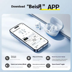 Baseus M2s pro Wireless Earphones Bluetooth 5.4 Support 3D Spatial Audio 4-Mics 52dB Active Noise Cancelling Customized Earbuds