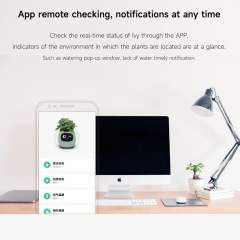 Smart Flowerpots Smart Pet Planter Ai Planter Intelligent Flowerpots Multiple Expressions 7 Smart Sensors and Ai Chips Make Raising Plants