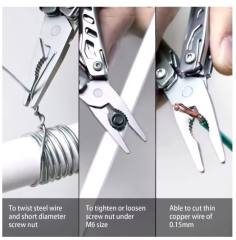 NEW NexTool Mini Flagship 10in1 Multifunction Folding EDC Scissors Screwdriver Pliers Bottle Opener Outdoor Tool