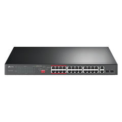 24-Port 10/100Mbps + 2-Port Gigabit Unmanaged PoE+ Switch |TL-SL1226P
