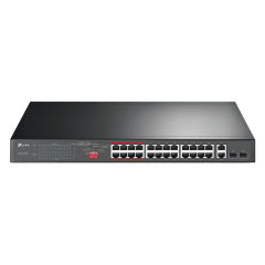 24-Port 10/100Mbps + 2-Port Gigabit Unmanaged PoE+ Switch |TL-SL1226P