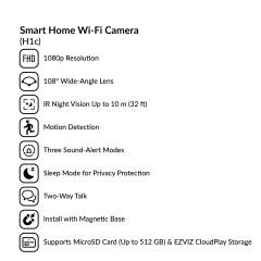 Smart Home Wi-Fi Camera | H1c