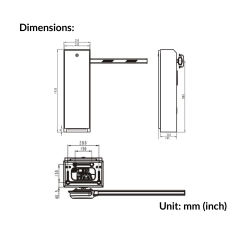 Barrier Gate | DS-TMG4B0-RA 4M (2.5m-4.5m)