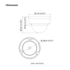2MP Fixed Dome Network Camera | DS-2CD1123G0E-I