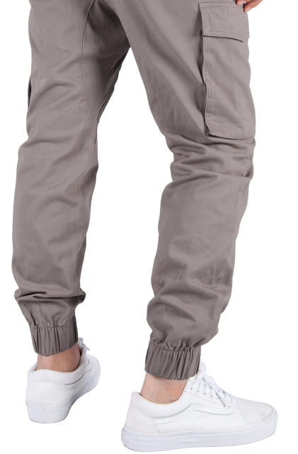 Man Cargo Jogger Pants Mid Grey