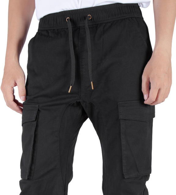 Man Cargo Jogger Pants Black