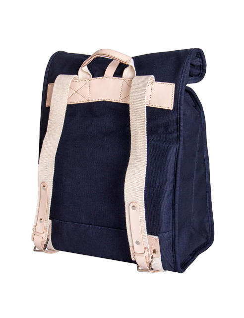 Canvas Backpack Computer Bag School Bag- Leather Belt