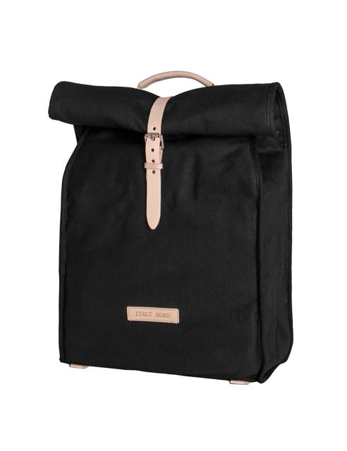 Canvas Backpack Computer Bag School Bag- Leather Belt