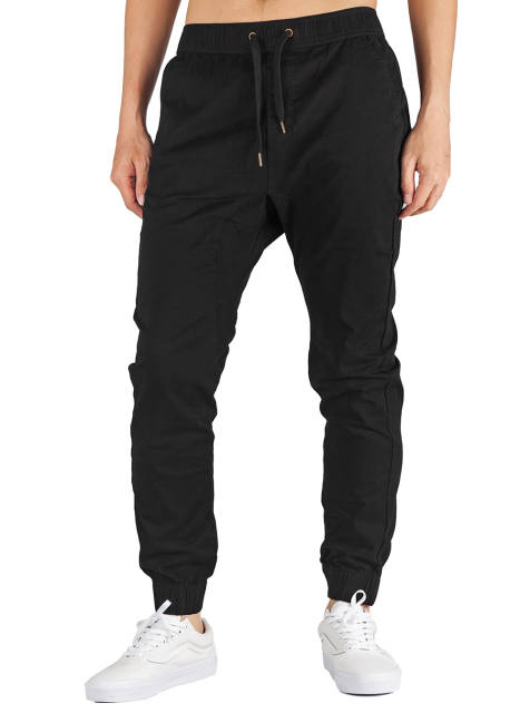 Man Khaki Jogger Pants Black