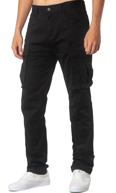 Man Cargo Work Pants Black