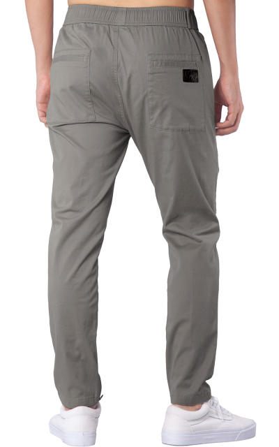 Mens Joggers with Zipper Pockets Mid Grey