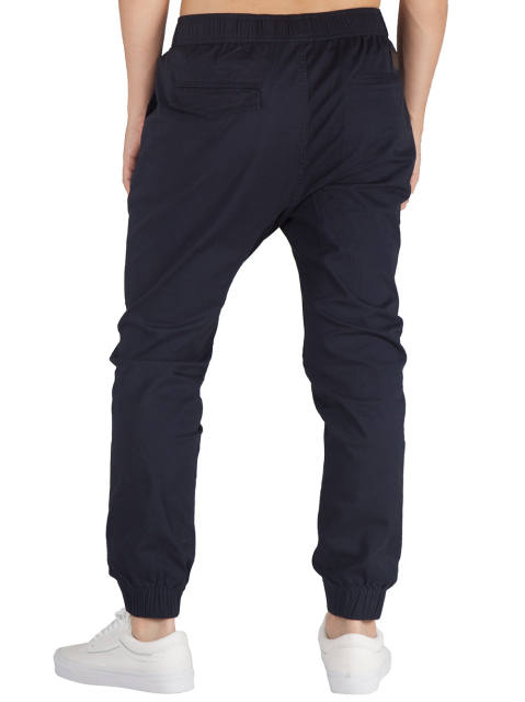 Man Khaki Jogger Pants Dark Blue