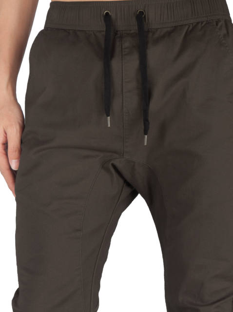 Man Khaki Jogger Pants Slim Fit Charcoal