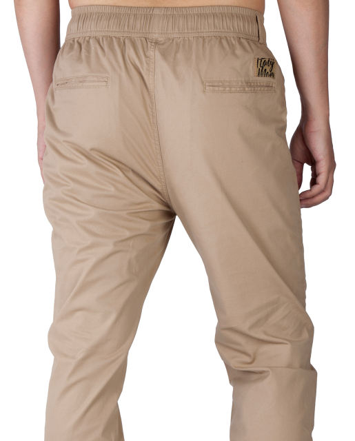 Men Joggers with Pockets Slim Fit Athletic Pants Khaki