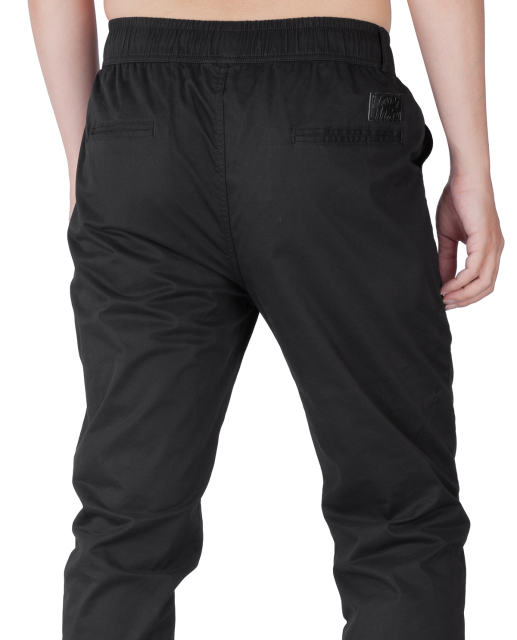 Men Joggers with Pockets Slim Fit Athletic Pants Black