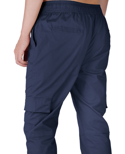 Men Cargo Joggers Athletic Pants Navy Blue