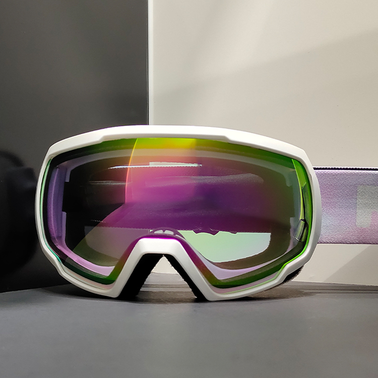 Small batch flexible customization snow goggles design strap logo lens coating oem custom ski goggles