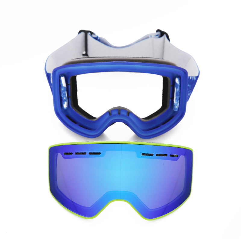 Latest trends Cylindrical frameless ski goggles magnetic interchangeable lens Snowboard Snow Goggles men women