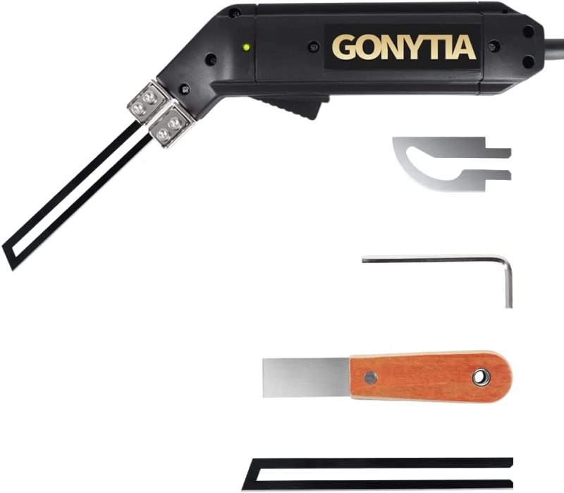 Gonytia Hot Knife foam cutter Rope Cutter Fabric Cutter Pro Electric Hot Knife Heat Sealer Cutting Tool kit with 2 Blades &amp; Accessories