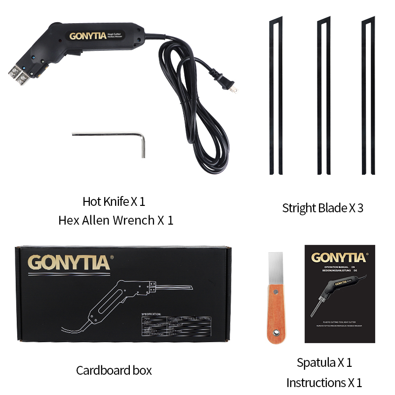 GONYTIA KD-5 3 Blades Hot Knife Foam Cutter