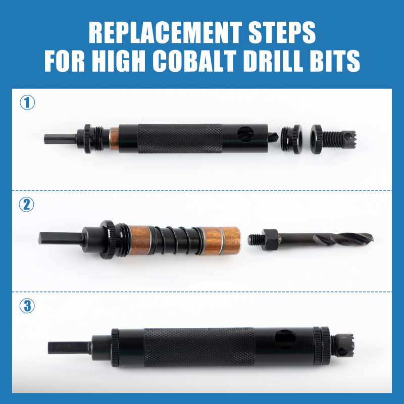 MINOVA Rivet Removal Tool, Rivet Removal Drill Bit, High Cobalt Drill Bits