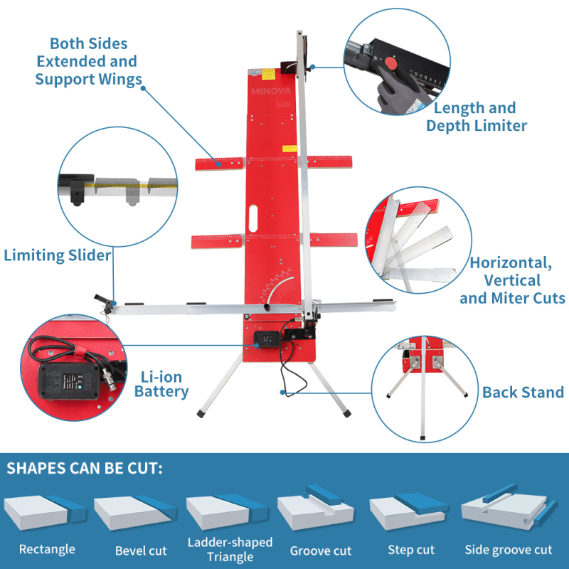 MINOVA Foam Cutter Machine Electric Hot Wire Cutting Frame E10F-DC