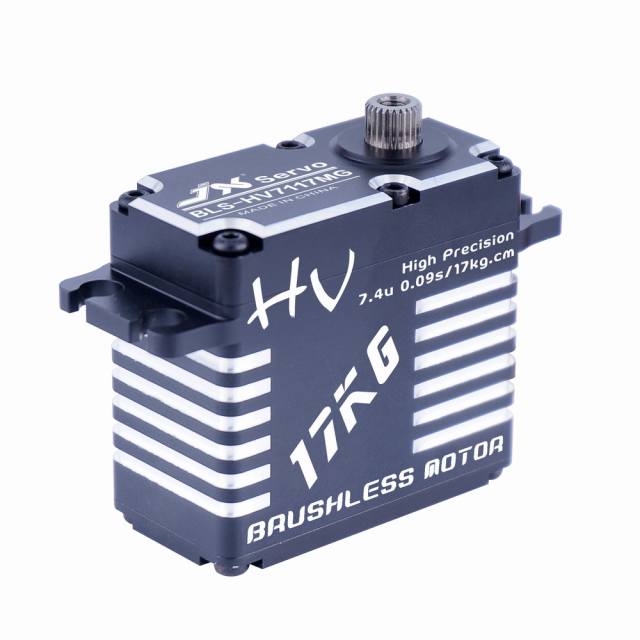 JX Servo BLS-HV7117MG 17kg Brushless High Precision Steel Gear Full CNC Digital Servo