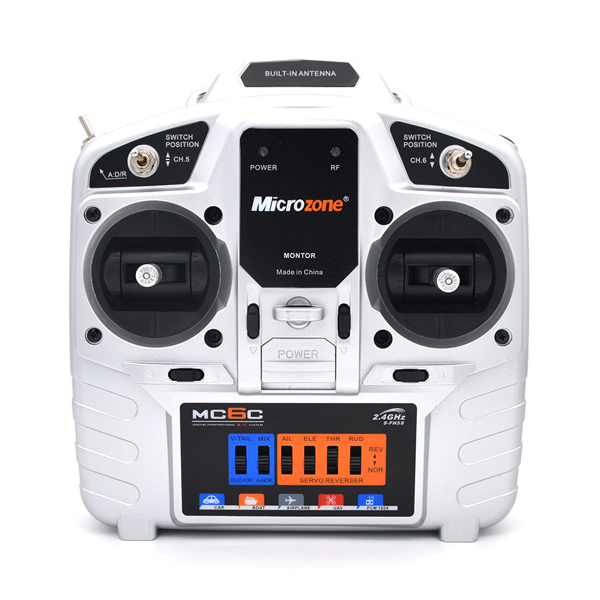 Microzone MC6C-R 6 Channel Radio Transmitter with Built in Antenna Receiver