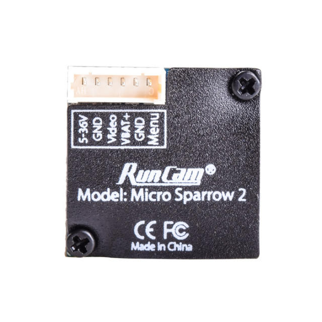 Runcam Micro Sparrow V2 700TLV 4:3 2.1mm FPV Camera with OSD