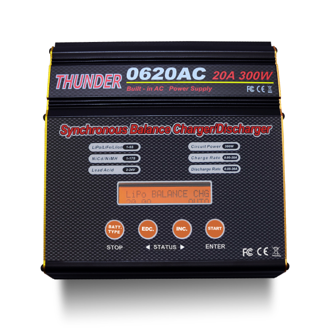 Thunder 0620AC 300w 20A Smart Battery Charger LiIo LiPo LiFe LiHV