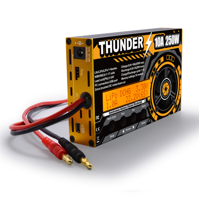 Thunder 6250 250w 10A Smart Battery Charger LiIo LiPo LiFe