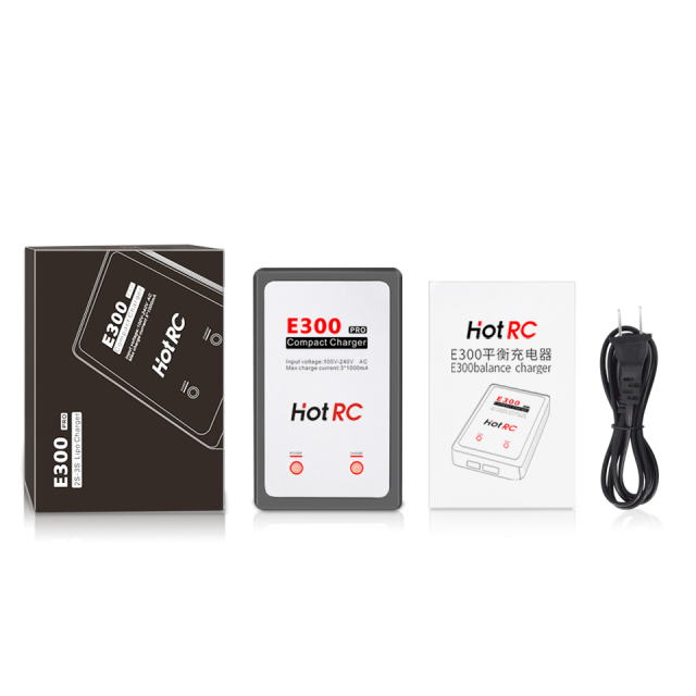 HotRC - E300 13W Compact easy to use AC LiPO Charger 1000mah 100/240v