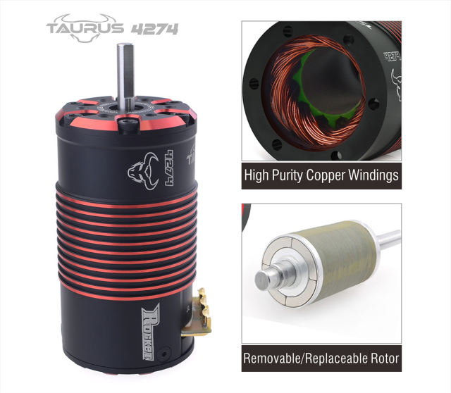 Surpass Hobby Taurus 4274 2200kv Sensored Brushless Motor for RC 1/8 1:8 Scale Buggy Truggy