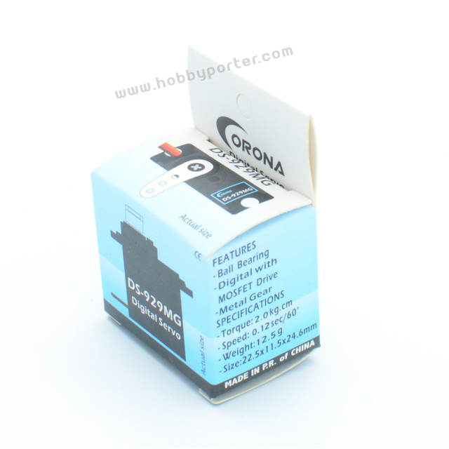 Corona DS-929MG Digital 13.6g 2.0kg Metal Gear Servo for Rc Model UAV Robotics