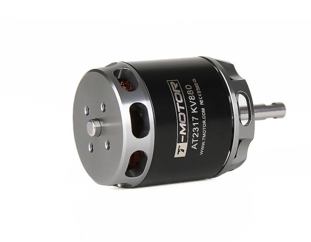 T-Motor - AT2317 Long Shaft Brushless Motor for Fixed Wing aircraft 1450kv 2600kv