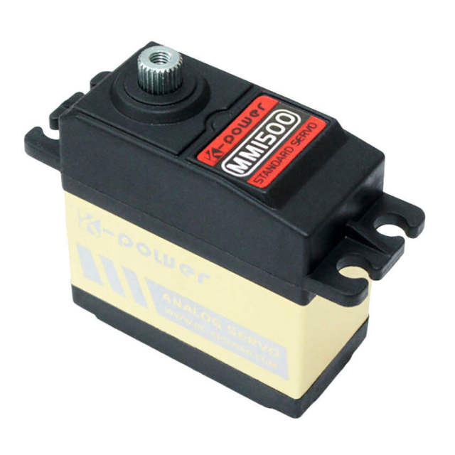 K-Power - MM1500 16.3kg 0.13sec Analog 58G Dual BB Metal Gear Servo