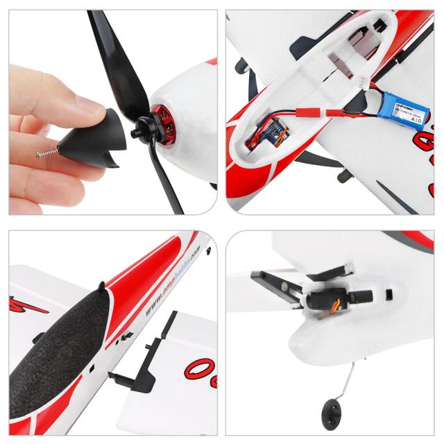 OMPHOBBY S720 RC Plane RTF 6-Axis Gyro Stabilizer RC Airplane Ready To Fly With Normal Flight Mode Aerobatic Flight Mode RC Planes