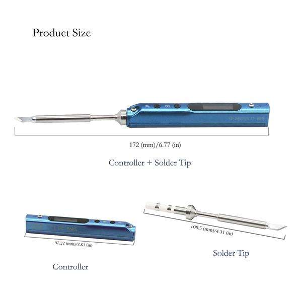 SEQURE Mini SQ-001 65W Digital OLED Programmable Interface DC5525 Soldering Iron USB XT60